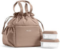 Fit & Fresh Cromwell Cinch Insulated Lunch Bag for Women w/Containers