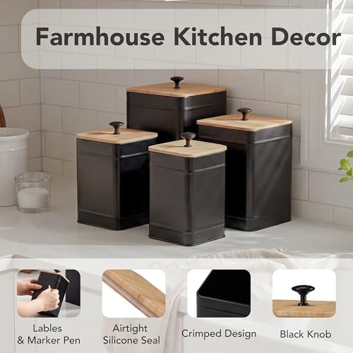 PERFNIQUE Kitchen Canisters, Airtight Canister Sets for Kitchen