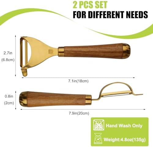 Potato Peelers,Premium 304 Stainless Steel Vegetable Peeler Set