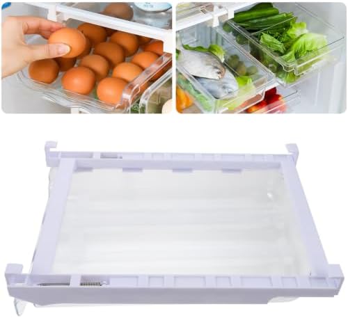 Refrigerator Egg Tray Drawer Storage Box for Eggs and Jars
