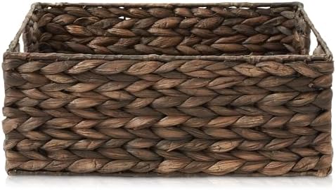 Casafield Set of 4 Water Hyacinth Pantry Baskets