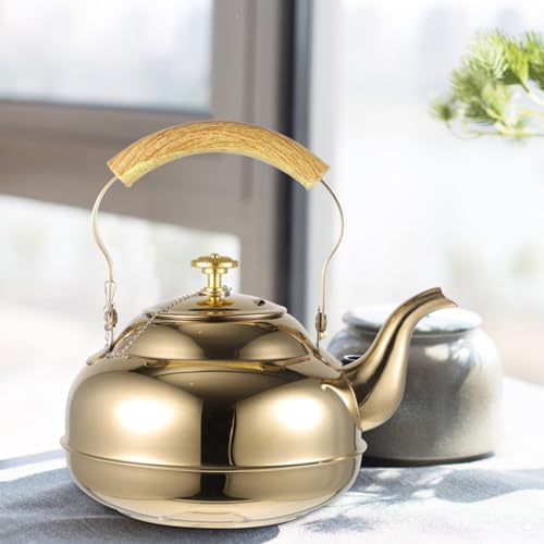 Stainless Steel Stovetop Teapot with Infuser, 1 pack