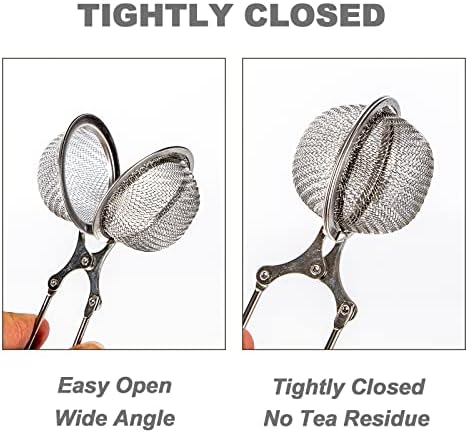 Snap Ball Tea Strainer, Exptolii 2 Pack Stainless Steel Tea Infuser
