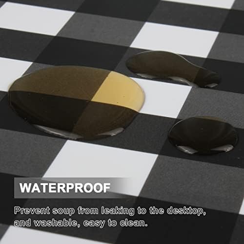 Buffalo Plastic Check Plaid Placemats Wipeable Easy Clean Washable