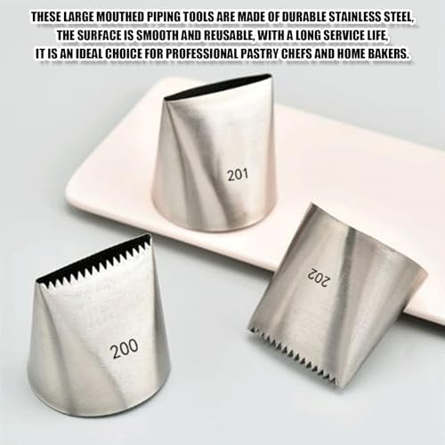 Piping Tips For Cake Decorating, Stainless Steel Icing Piping Nozzles
