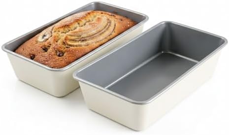 2 Pack 9x5 Inch Loaf Pan, Heavy Duty Nonstick Bread Pans for Baking