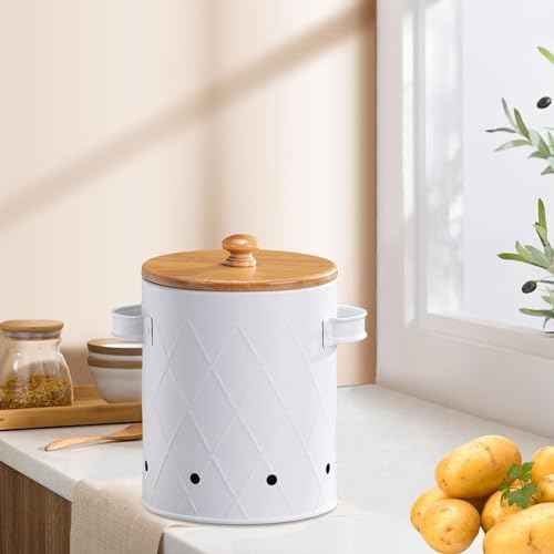 Storage Canister for Potatoes with Ventilation Holes, Kitchen