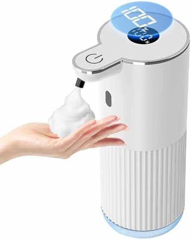 Automatic Soap Dispenser with LED (Battery% & Foam Level), 7000 Uses