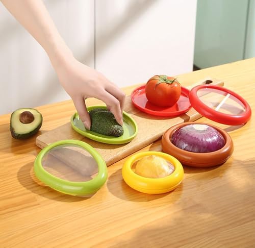 4-Piece Silicone Fruit and Vegetable Containers