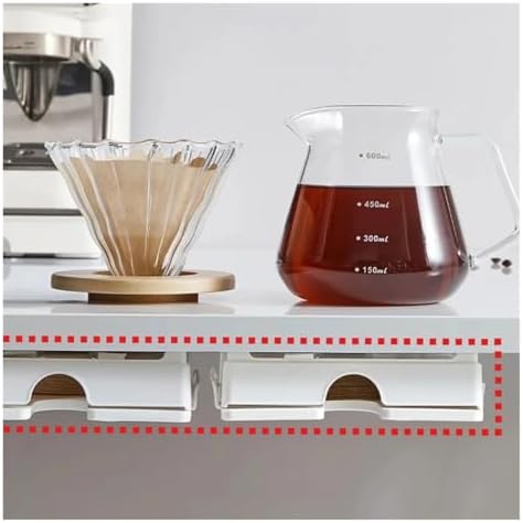 1pc Coffee Filter Storage Box Refrigerator Holder Wall-Mounted