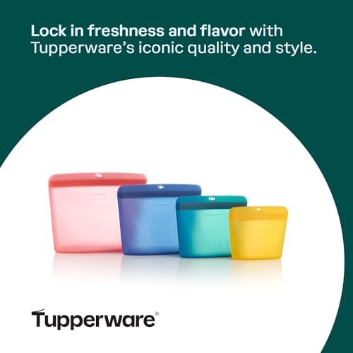 Tupperware Ultimate Silicone 4-Bag Food Storage Set