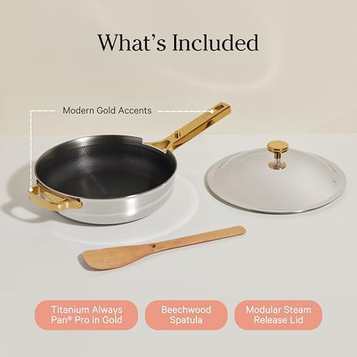 Our Place Titanium Always Pan Pro, 10.6" Nonstick Titanium Frying Pan