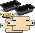 4 Pcs Loaf Pan with Liners Set 8 x 4 Inch Non-stick Bread Pan