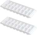 Kitch Ice Tray Easy Release White Ice Cube Trays, 16 Cube by Kitch