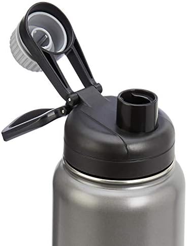 Amazon Basics Large Insulated Stainless Steel Water Bottle, Leakproof
