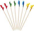 4 Inch Wood Frill Picks Toothpicks,1200 Pcs Cocktail Picks Sandwiches
