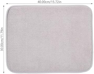 PRETYZOOM 2pcs Dish Drying Mats for Kitchen Countertop, 12"X16" Dish