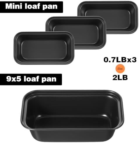 24 Pcs Mini Loaf Pans for Baking Bread,Non Stick Small Loaf Pans