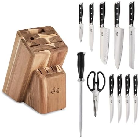 All-Clad Forged German Stainless Steel 12 piece Knife Block Set