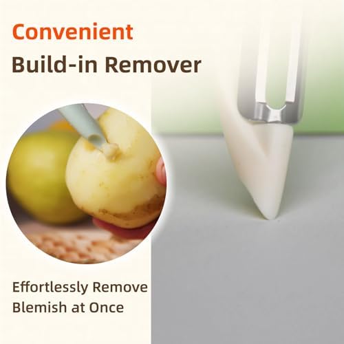 Stainless Steel Vegetable & Fruit Peeler for Kitchen, White