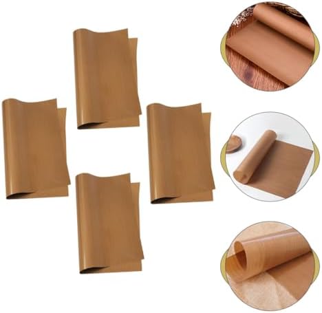 Reusable Baking Mat 4 Sheets Ptfe Fiberglass Coffee Cut Size