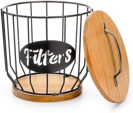 yarlung Coffee Filters Holder with Lid, Large Capacity Coffee Pods