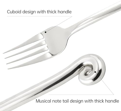 18/10 Stainless Steel Flatware, Silverware Set Combo with Musical Note