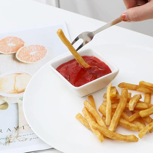 Ultra-Strong 3 Oz 6 Pack Ceramic Dip Bowls Set, Mini Bowl Soy Sauce