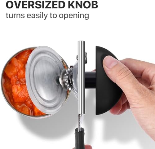 UHIYEE Heavy Duty Hand Can Opener with Comfortable Grip for Seniors