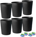 YGJT Small Bathroom Trash Can, 6 Pack, 1.8 Gallons