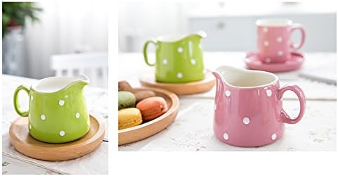 CHOOLD Chic Polka Dot Ceramic Sugar and Creamer Set with Spoon Creamer