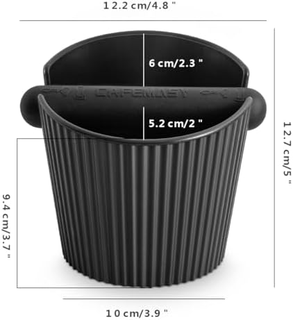Coffee Espresso Puck Knock Box - Small Size Stable Knock Box for Quick