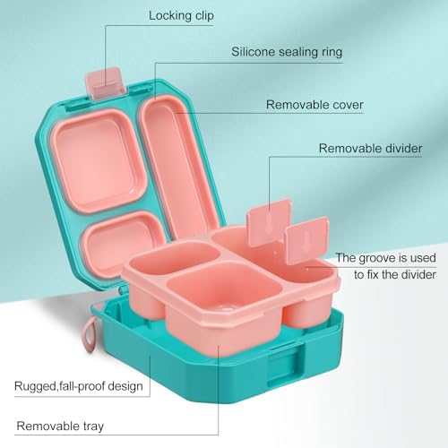wiwens Bento Lunch Box for Kids with 12oz Soup Thermo Leak-Proof Lunch
