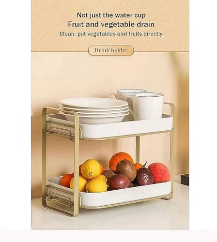 2-tier Kitchen Cup shelf,Dish and Bowl organizater, Water glass coffee