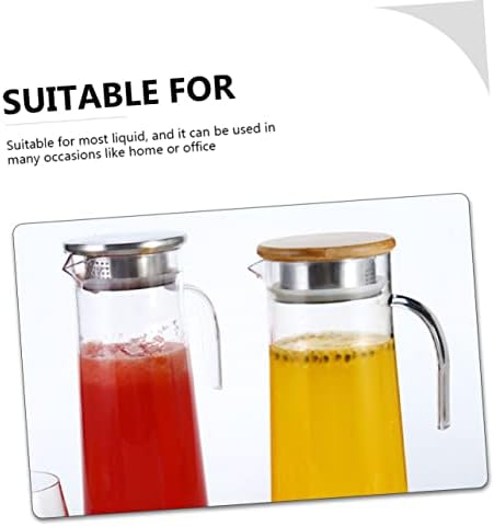1.2l Water Pitcher with Lid Acrylic Beverage Server