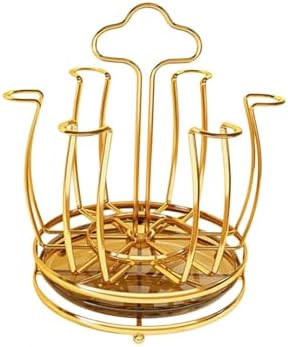 Fenteer Cup Drying Rack Mug Draining Organizer Space Saving with Drain