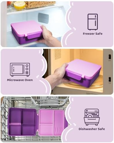SOHIDA Bento Box with 10oz Soup Thermo: Kids Leakproof Lunch Box with