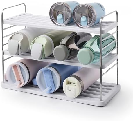 YouCopia UpSpace 12 Water Bottle Organizer, Adjustable Tumbler Cabinet