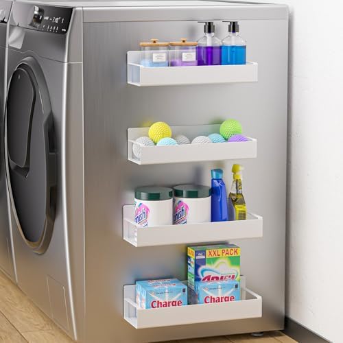 Vetacsion 4-Pack Magnetic Laundry Organizer, White