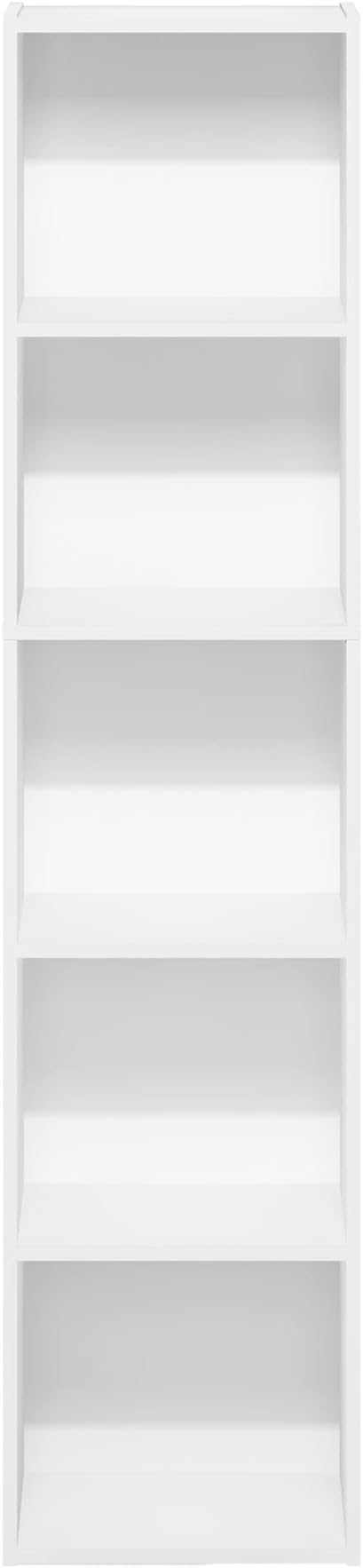 Furinno PASIR Book Shelf, 5-Tier Modern Bookshelf, Open Shelves Bookcase 9 x 12 - Image 8