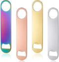 4 Pcs Heavy Duty Stainless Steel Flat Bottle Opener Bartender 7 Inch Solid Beer by Patelai