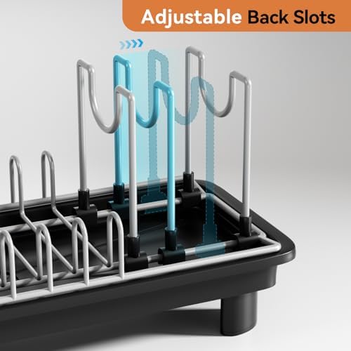 Laveshop Compact Dish Drying Rack, Black