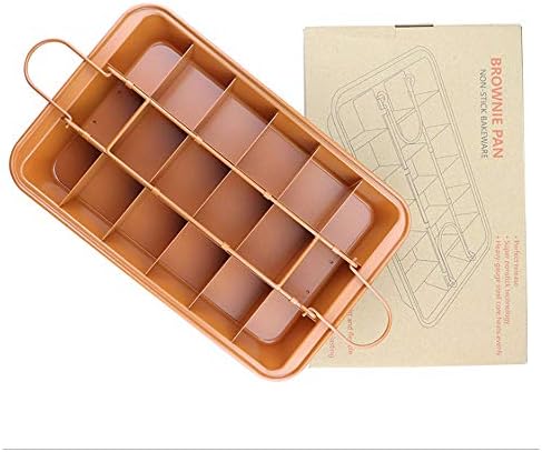 L-Lei Non-Stick Brownie Pans with Dividers, 18-Lattice Brownie Baking