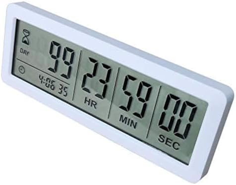 Digital 999 Days Countdown Clock Timer, White