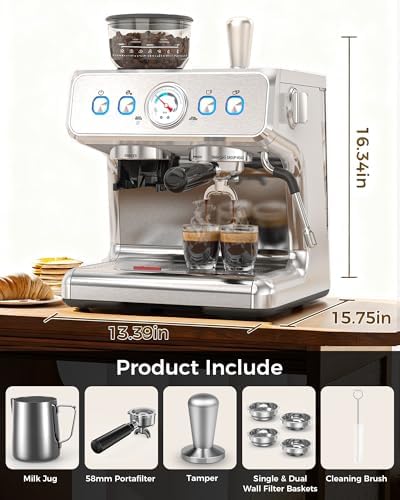 COWSAR 20 Bar Espresso Machine with Grinder