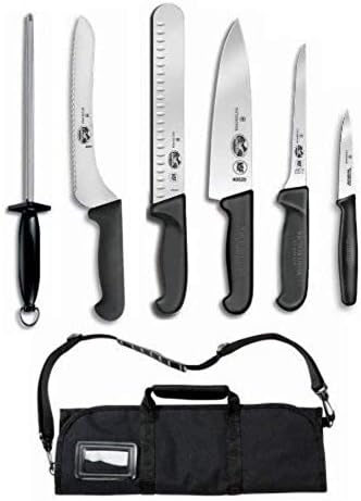 Victorinox Forschner 7 Pc Fibrox Knife Roll Set