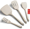 Silicone Spatula Set, 600°F Heat Resistant Kitchen Utensils, 4-Pcs