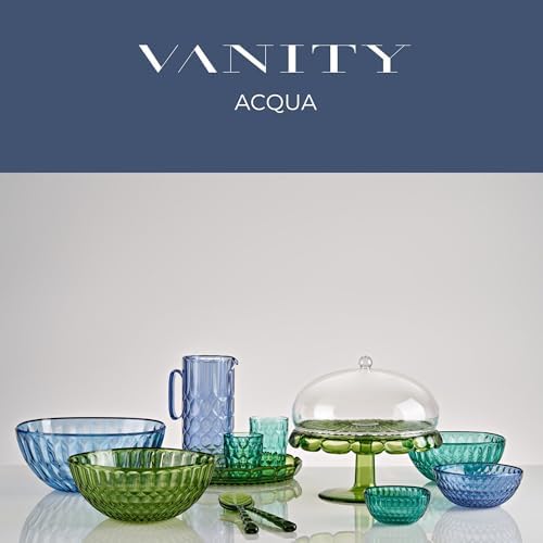 Guzzini Vanity Salad Servers, 10.8" Acrylic Crystal Utensils - Chic