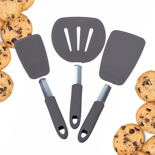 StarPack Premium Flexible Silicone Spatula Set - 3 Spatulas for