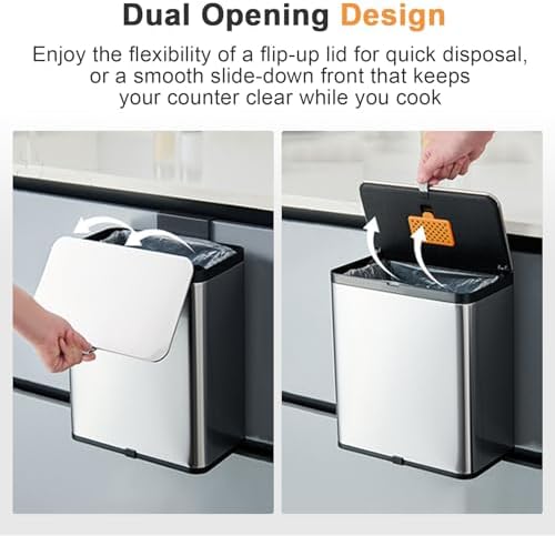 SIDIANBAN Mini Hanging Trash Can with Lid